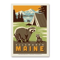 Ellsworth Happy Campers Vertical Sticker
