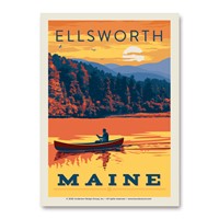 Ellsworth Lobster Pattern Vertical Sticker