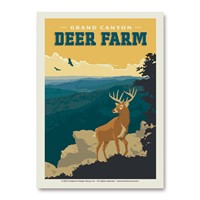 Grand Canyon Deer Farm Buck Cliff Vert Sticker
