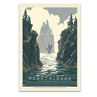 Kenai Fjords NP Whale Watching Postcard