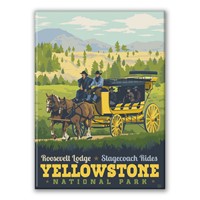 Yellowstone NP Stagecoach Adventure Magnet