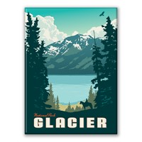 Glacier NP Horseback Rider Magnet