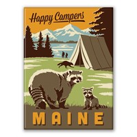 Maine Happy Campers Magnet