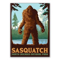 North Cascades NP Sasquatch Magnet