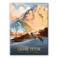 Grand Teton NP Winter Hush Magnet