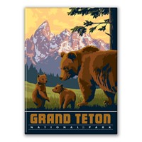 Grand Teton NP Wildlife Bears Magnet