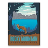 Rocky Mountain NP Fox Magnet