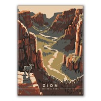 Zion NP Majestic Valley View Magnet