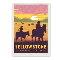 Yellowstone Roosevelt Lodge Riders Vert Sticker