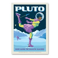 Pluto Ice Skating Vert Sticker