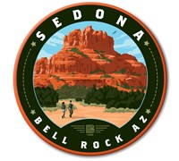 Sedona AZ Bell Rock Circle Magnet