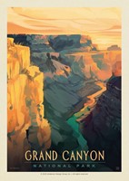 Grand Canyon NP Deep Shadows Postcard