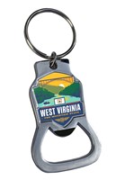 West Virginia State Pride Emblem BO Key Ring