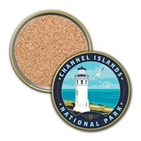Channel Islands NP Anacapa Lighthouse Circle Coaster