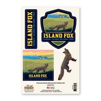 Channel Islands NP Island Fox Sticker Set