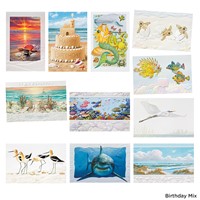 Premium Embossed Coastal Assortment - Box of 21