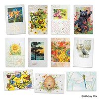 Premium Embossed Best nature Card Assortment- Box of 21