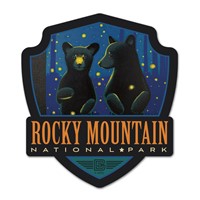 Rocky Mountain NP Firefly Cubs Emblem Wood Magnet