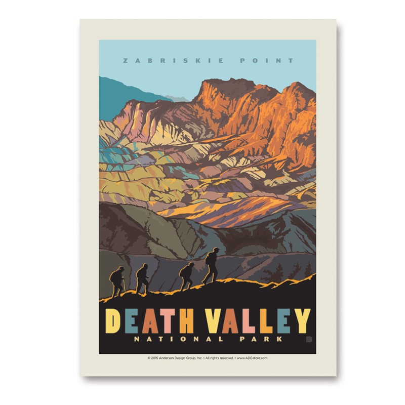 Death Valley Zabriskie Point | Vertical Sticker