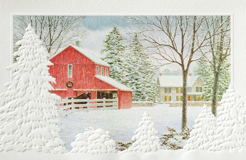 Tranquil Hour | Farm themed boxed Christmas cards